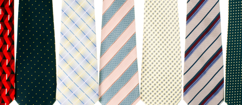 Affordable men's neckties