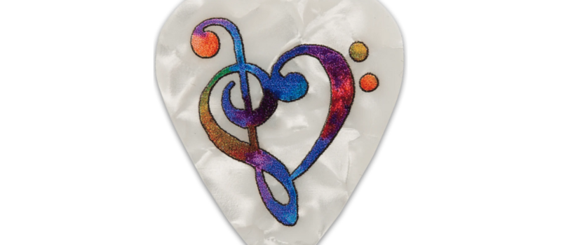Custom imprinted guitar picks