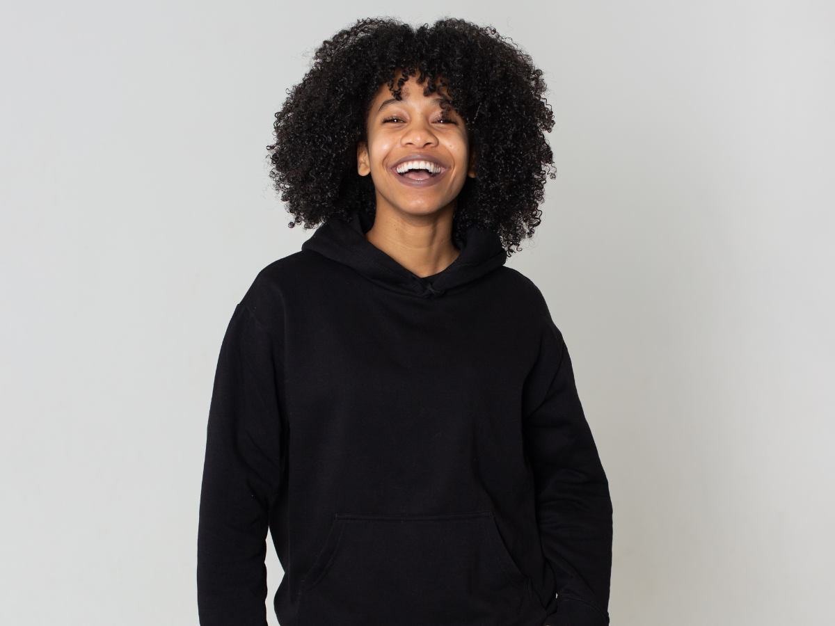 men’s black plain hoodie