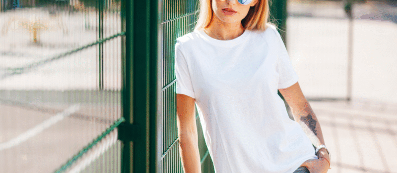 plain white t-shirt